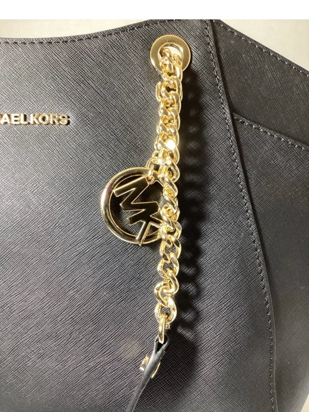 Michael Kors Black Jet Set Chain-Handle Tote - Picture 5 of 7
